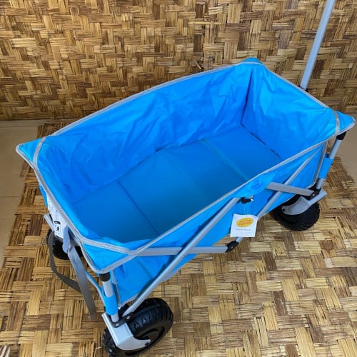 Sun Squad Collapsible Beach Wagon- Blue