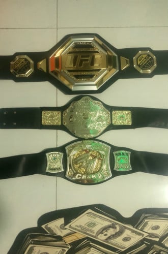 Wwe title belt all 3