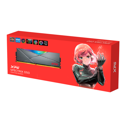 XPG D50 RGB Desktop RAM 32GBx1 DDR4 3200Mhz