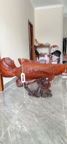 ចម្លាក់ត្រី ញីឈ្មោល ១គូ ខ្នាតធំ ធ្នង់