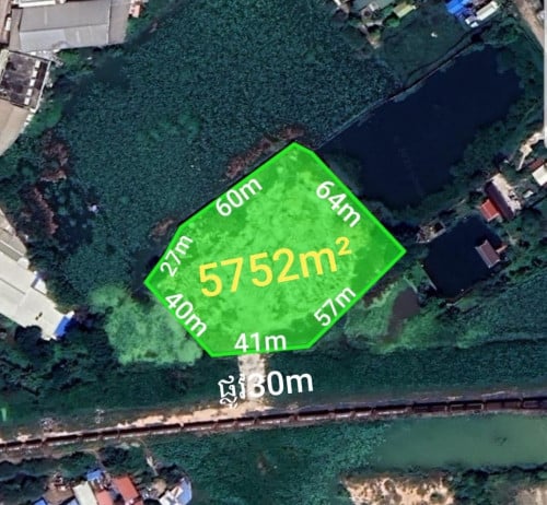 ដីលក់ជាប់ផ្លូវ30m ត្រពាំងក្រសាំង​ ពោធិ៍សែនជ័យ​ ភ្នំពេញ​