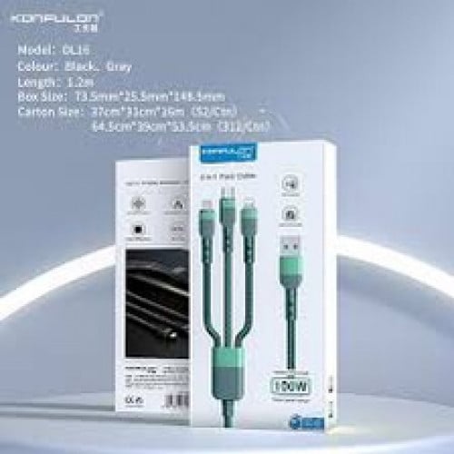 100W 3in1 cable charger