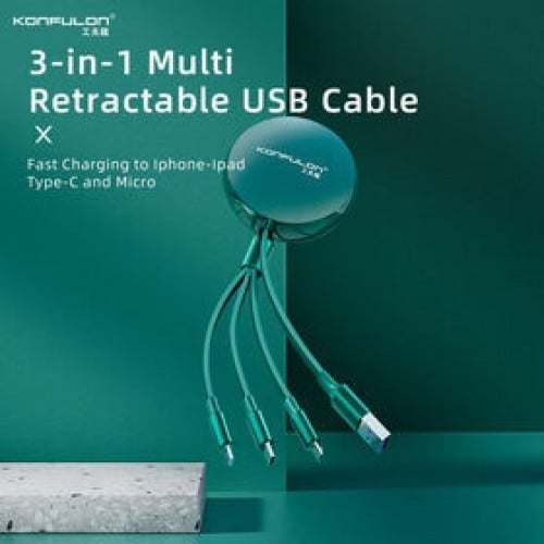 66W 3in1 cable charger