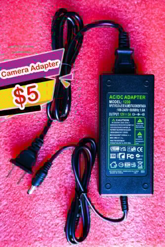 adapter 12V 3A ដុំភ្លើងកាមេរ៉ា