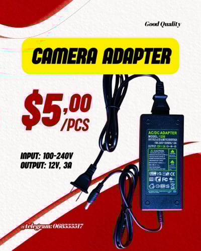 adapter 12V 3A good Quality for Camera Security