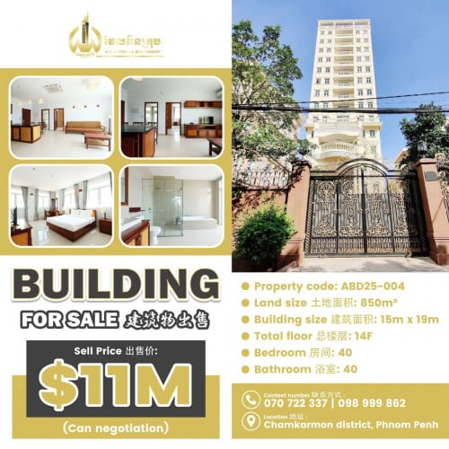 Building for sale  建筑物出售 / Sell Price 出售价: $11M (Can negotiation)