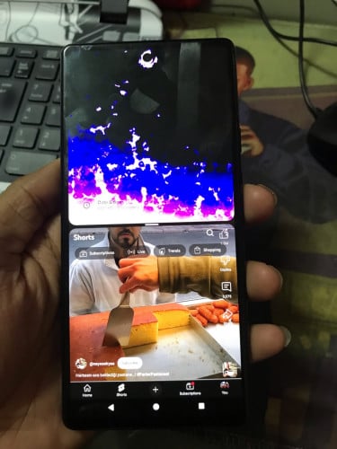 Google pixel 6A ខ្មៅអេក្រង់ខាងលើតែនៅចុចប្រើបានធម្មតាចែកអេក្រង់ជាពីប្រើបានសានុំមានស្គេន 128GB