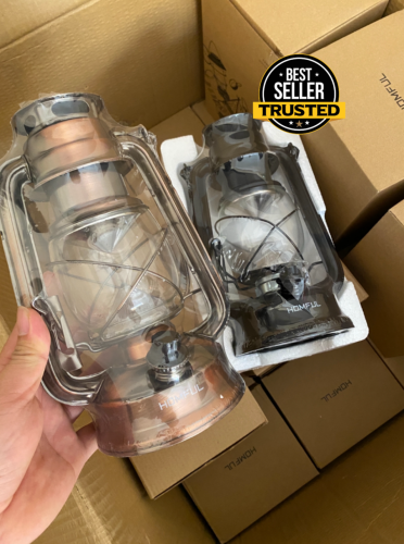HOMFUL portable camping light vintage18650 li-ion battery LED camping lantern