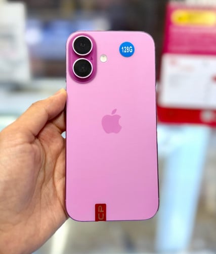 IPhone 16 ទំហំផ្ទុក (128G) Model X/A Color Pink តួស្អាត 98%