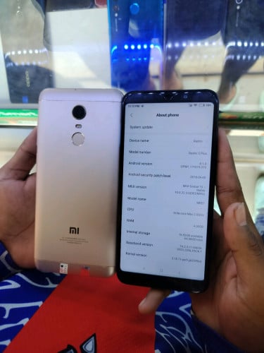 Redmi 5 plus Ram 4 storage 64 g
