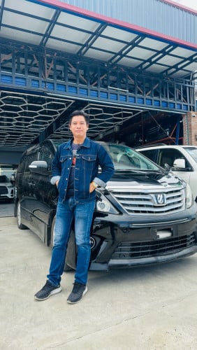 TOYOTA ALPHARD 2012 ពណ៌ខ្មៅ​ក្នុង​ខ្មៅ​អូតូ​2 ឡាន​ក្រដាស​ពន្ធ​នាំ​ចូល​ពី​ជប៉ុន​