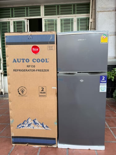 ទូទឹកកក Auto Cool 1.30m x 53 x 53 ទ្វារពីរ ថ្មីកេស ធានា២ឆ្នាំ