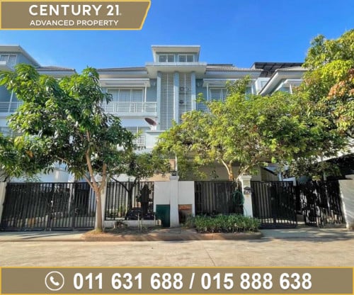 🏘 វីឡាភ្លោះ (Twin) សម្រាប់ជួល ក្នុងបុរី ប៉េងហួតបឹងស្នោ