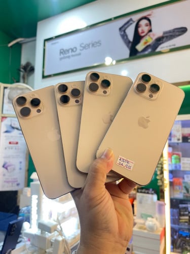 16 Pro Max ZP/A Sim+eSim 99% Desert Titanium ស្អាតសំនុំហ្សុីនទាំងអស់តម្លៃល្អ