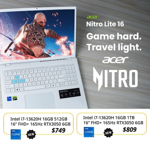 Acer Nitro Lite 16 White Edition