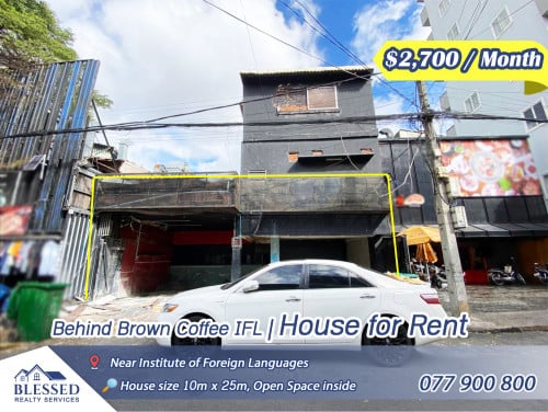 Behind Brown Coffee IFL, Institute of Foreign Languages (IFL) 💥 House for Rent 💥