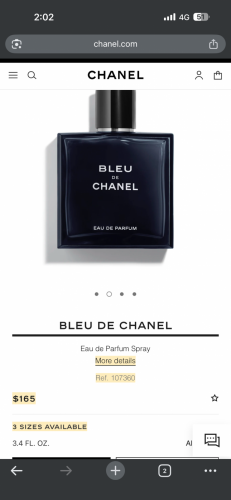 Bleu de Chanel Eau de Parfum in a 100 ml