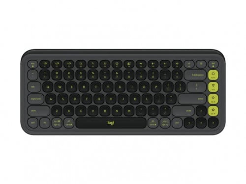 Logitech POP Keys Mechanical Wireless Keyboard - Graphite & Green (920-013083)
