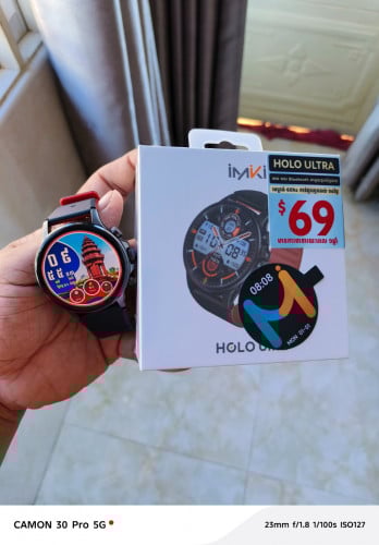 Smart Watch imiki Holo Ultra នៅស្អាតដូចថ្មីលក់:45$