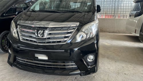 TOYOTA ALPHARD 2012 អូតូ​2 បេីក​ដំបូល​ ពណ៌ខ្មៅ​ក្នុង​ខ្មៅ​ ឡាន​ក្រដាស​ពន្ធ​