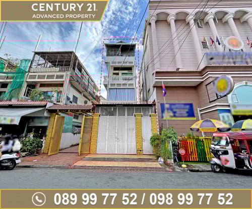  ផ្ទះអាជីវកម្ម (ខាង) (សល់ដីក្រោយ 16ម) ជាប់សាលាអន្តរជាតិបញ្ញាសាស្ត្រ ត្រូវការលក់បន្ទាន់ខ្លាំង