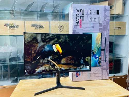 -Monitor Curved M320G-Y 2K 165Hz Brand Watash  អីវ៉ាន់មាននៅក្នុងស្តុកថ្មីប្រអប់ធានា1ឆ្នាំ