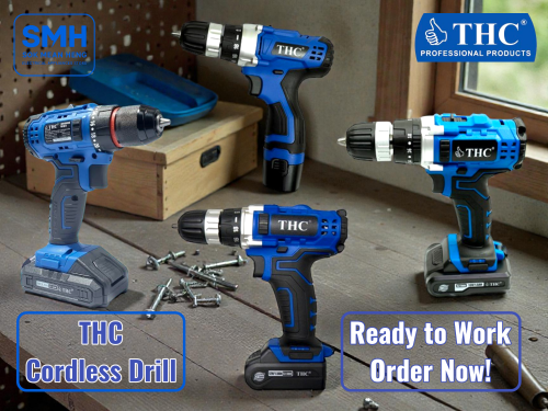ម៉ូទ័រស្វាន_ប្រើថ្ម THC Cordless Drill Series (NEW)