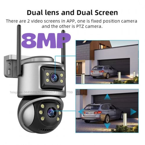 កាមេរ៉ា WiFi 8MP iCSee ២ប្លង់