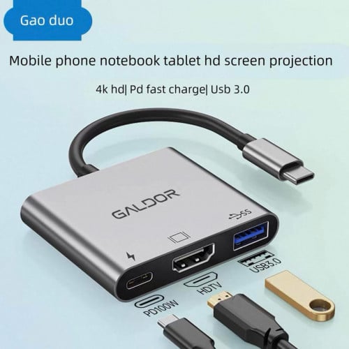Adapter 3in1 type C