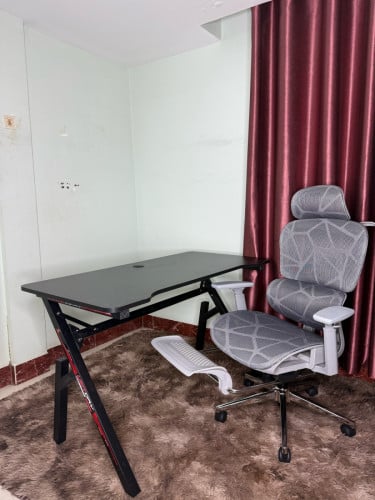 Desk office set with chairs