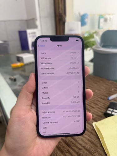 iPhone 13 សំណុំហ្សុីនណែន LL 128G