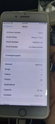 Iphone 7 plus 64G ស៊ីនស្អាត