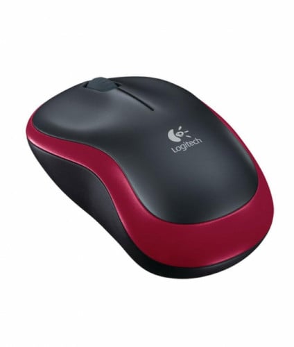 Logitech M185 Wireless Mouse Comfortable easy-to-use with reliable durability-Red(910-002503)