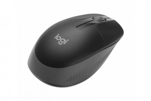 Logitech M190 Full-Size Wireless Mouse Contoured design, essential comfort for mid to large hands