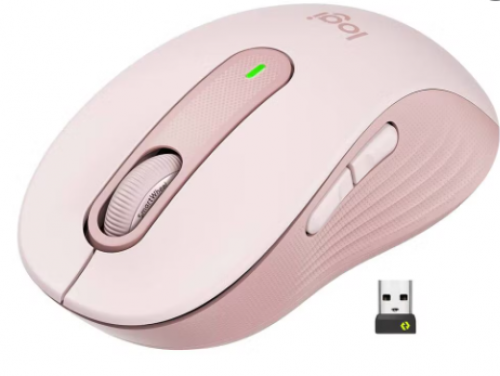 Logitech Signature M650 Wireless & Bluetooth Mouse - Rose (910-006263)