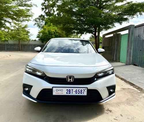 Honda Civic Sport 2022 ឡានថ្មីខ្លាំង​ ថ្នាំសុីន100% តុបតែងរួច​ គ្មានកន្លែងទាស់