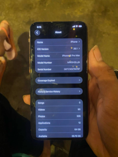 iPhone 11 Pro Max 64g អត់ sacn អេក្រង់ zin