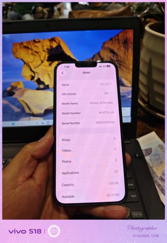 Iphone 13 Pro Max សានុំសុីនតាំងអស់ 98%