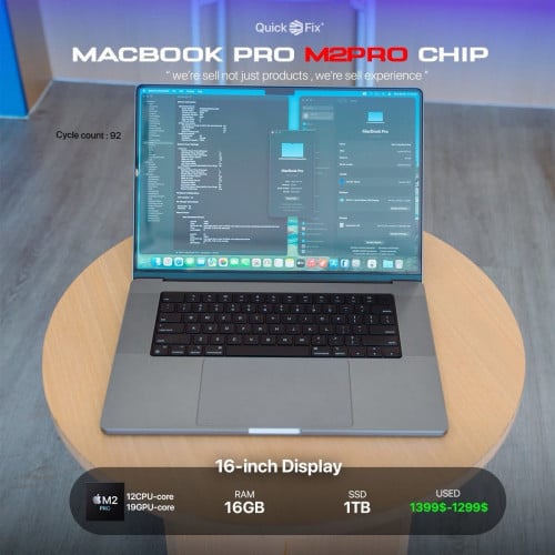 MacBook Pro 16" M2Pro / 16GB / 1TB = 1399$-1299$