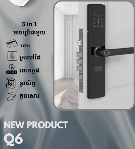 Q6 | Door Lock Electric Keyless Digital + Free install