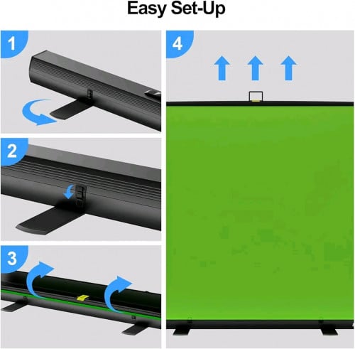 Roll-up portable green screen