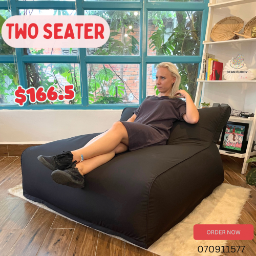 Two Seater Bean Bag សាឡុងអង្គុយ/គេងគ្រាប់ស្នោ