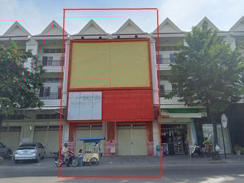 ផ្ទះអាជីវកម្ម២ល្វែងសម្រាប់ជួល បុរី ពិភពថ្មី ជិតផ្លូវ ម៉ុងរិទ្ធី