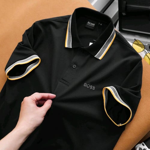 អាវយឺតដៃខ្លីកបើក ប្រេន boss & BBR6ពណលេខទំហំ S m l xl xxl