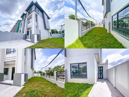 #លក់បន្ទាន់ខ្លាំង  🏠វីឡាភ្លោះ SE កែង សល់ដីចំហៀងវែង