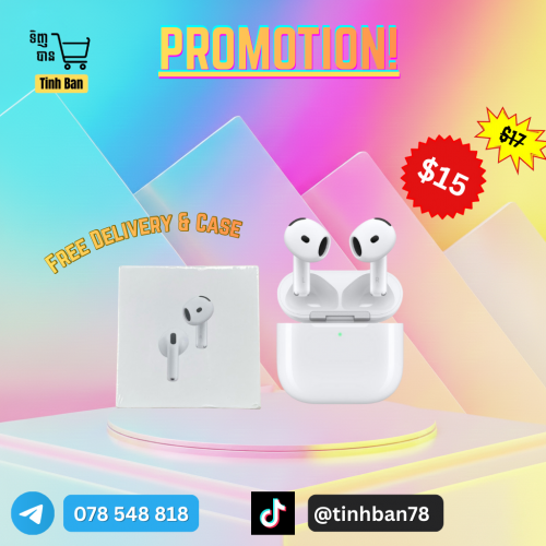 Airpod 4 ANC ( Free delivery, case and 6 months warranty)