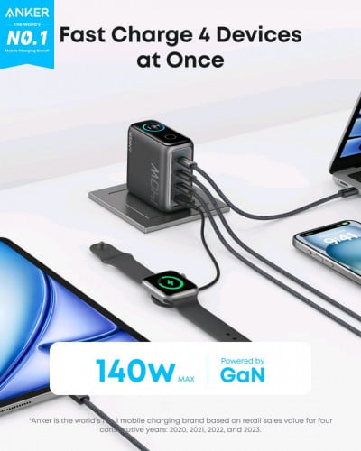 Anker 140W Zolo Charger ថ្មី ថែមខ្សែ USB-C 1.5m