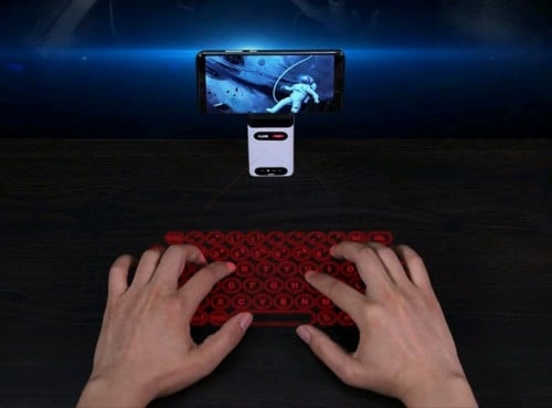 Laser projection keyboard
