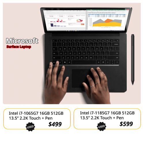 Microsoft Surface laptop , i7 16GB 512GB + Pen