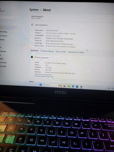 MSI Cyborg 15 A13V RTX 4050 740$ ចចារបាន